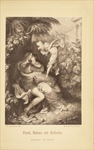 Faust, Helena och Euforion; Friedrich Bruckmann, German, 1814 - 1898, Stockholm, Sweden; 1878; Woodburytype; 12.7 × 9.1 cm