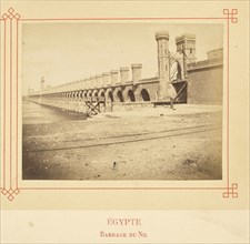 Barrage du Nil; Félix Bonfils, French, 1831 - 1885, Alais, France; about 1878; Albumen silver print