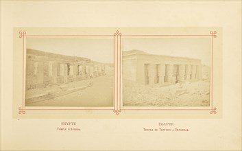 Temple d'Abydos; Félix Bonfils, French, 1831 - 1885, Alais, France; about 1878; Albumen silver print