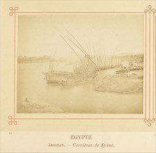 Assouan. - Carrières de Syène; Félix Bonfils, French, 1831 - 1885, Alais, France; about 1878; Albumen silver print