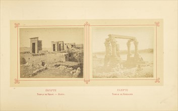 Temple de Débot. - Nubie; Félix Bonfils, French, 1831 - 1885, Alais, France; about 1878; Albumen silver print