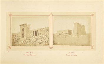 Temple de Dandour; Félix Bonfils, French, 1831 - 1885, Alais, France; about 1878; Albumen silver print