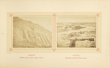 Temple d-Abou-Simbel dédié à Athor; Félix Bonfils, French, 1831 - 1885, Alais, France; about 1878; Albumen silver print