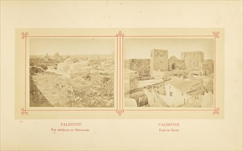 Vue générale de Jérusalem; Félix Bonfils, French, 1831 - 1885, Alais, France; about 1878; Albumen silver print