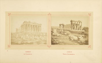 Le Parthénon; Félix Bonfils, French, 1831 - 1885, Alais, France; about 1878; Albumen silver print