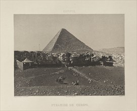 Egypte. Pyramide de Cheops; Nöel-Marie-Paymal Lerebours, French, 1807 - 1873, Paris, France; daguerreotype 1839; print 1842