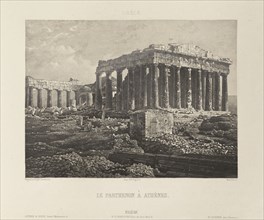 Grèce. Le Parthenon à Athèns; Nöel-Marie-Paymal Lerebours, French, 1807 - 1873, Paris, France; 1842; Aquatint; 15.1 x 20.3 cm