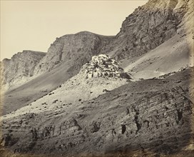 The Monastery at Ki; Samuel Bourne, English, 1834 - 1912, India; 1860s - 1870s; Albumen silver print