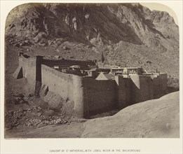 Convent of St. Katherine, with Jebel Músá in the Background; Sgt. James M. McDonald, English, 1822 - 1885, Southampton, England