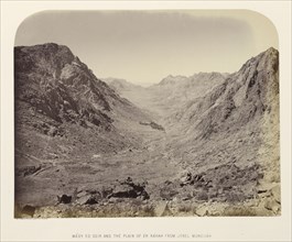 Wády Ed Deir and the Plain of Er Ráhah from Jebel Muneijáh; Sgt. James M. McDonald, English, 1822 - 1885, Southampton, England