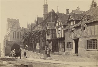 Warwick, West Gate and Leicester's Hospital; Francis Bedford, English, 1815,1816 - 1894, Chester, England; about 1860 - 1870
