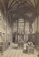 Warwick, Beauchamp Chapel, interior, looking east; Francis Bedford, English, 1815,1816 - 1894, Chester, England; about 1860