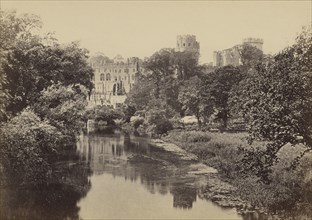 Warwick Castle, from the bridge; Francis Bedford, English, 1815,1816 - 1894, Chester, England; about 1860 - 1870; Albumen