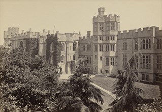 Warwick Castle, the principal front, from the mount; Francis Bedford, English, 1815,1816 - 1894, Chester, England; about 1860