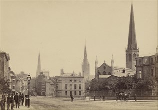 Coventry, the Three Spires, from the Green; Francis Bedford, English, 1815,1816 - 1894, Chester, England; about 1860 - 1870