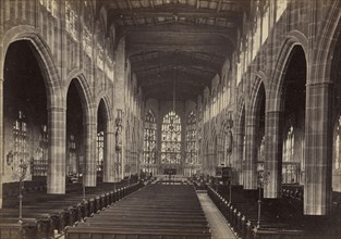 Coventry, interior of St. Michael's, looking east; Francis Bedford, English, 1815,1816 - 1894, Chester, England; about 1860