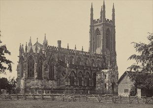 Hampton-Lucy Church, from the north-east; Francis Bedford, English, 1815,1816 - 1894, Chester, England; about 1860 - 1870