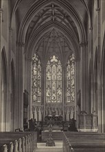 Hampton-Lucy Church, interior, looking east; Francis Bedford, English, 1815,1816 - 1894, Chester, England; about 1860 - 1870