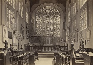 Stratford-on-Avon Church, interior of the chancel; Francis Bedford, English, 1815,1816 - 1894, Chester, England; about 1860