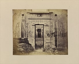 Edfû - View Through the Great Gateway Into the Grand Court of the Temple of Edfû; Francis Bedford, English, 1815,1816 - 1894