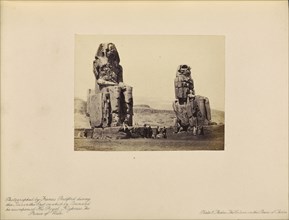 Thebes - The Colossi in the Ruin of Thebes; Francis Bedford, English, 1815,1816 - 1894, London, England; 1862; Albumen silver