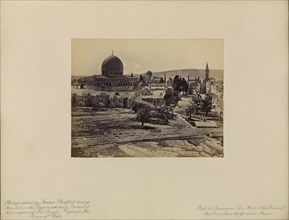 Jerusalem, The Mosk of the Dome of the Rock from the Governor's House; Francis Bedford, English, 1815,1816 - 1894, London