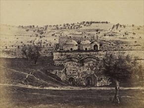 Jerusalem, The Mount of Olives from the Mosk of the Dome of the Rock; Francis Bedford, English, 1815,1816 - 1894, London
