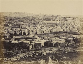 Hebron, The Town Showing the Great Mosk; Francis Bedford, English, 1815,1816 - 1894, London, England; 1862; Albumen silver