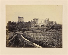 Baalbek, General View of the Ruins, from the Southwest; Francis Bedford, English, 1815,1816 - 1894, London, England; 1862