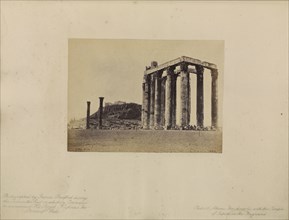 Athens, The Acropolis, with the Temple of Jupiter in the Foreground; Francis Bedford, English, 1815,1816 - 1894, London