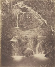 Landscape with Waterfall; French, Louis Désiré Blanquart-Evrard, French, 1802 - 1872, Lille, France; 1853; Salted paper print