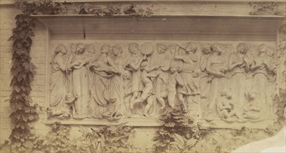 Bas-relief in Marble on Garden Wall; French, Louis Désiré Blanquart-Evrard, French, 1802 - 1872, Lille, France; about 1853