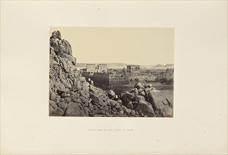 South End of the Island of Philae; Francis Frith, English, 1822 - 1898, Aswan, Egypt; 1857; Albumen silver print