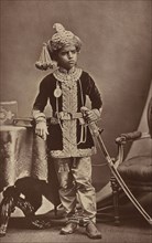 H.H. The Gaekwar of Baroda; Bourne & Shepherd, English, founded 1863, London, England; 1877; Woodburytype; 19.2 x 12.2 cm