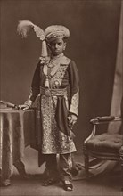 H.H. The Maharaja of Mysore; Bourne & Shepherd, English, founded 1863, London, England; 1877; Woodburytype; 19.2 x 12 cm