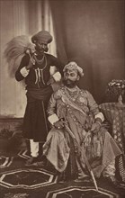 H.H. The Maharaja Holkar of Indore, G.C.S.I; Bourne & Shepherd, English, founded 1863, London, England; 1877; Woodburytype