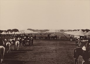 H.E. The Viceroy's Camp; Bourne & Shepherd, English, founded 1863, London, England; 1877; Woodburytype; 13 x 18 cm