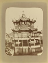 A tea-house in Chinese City, Shanghai; Attributed to William Saunders, English, 1832 - 1892, Shanghai, China; 1870 - 1880
