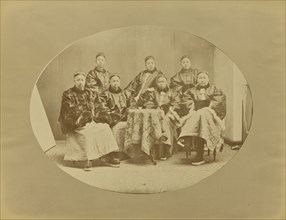 Natives, winter costume, Shanghai; Attributed to William Saunders, English, 1832 - 1892, Shanghai, China; 1870 - 1875; Albumen