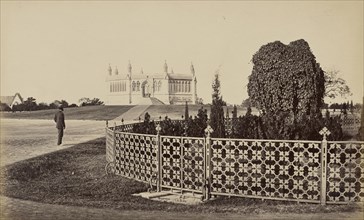 Memorial Well and Cemetery, Cawnpore; Samuel Bourne, English, 1834 - 1912, Cawnpore, India; 1866; Albumen silver print