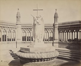 The Marble Statue, Memorial Well, Cawnpore; Samuel Bourne, English, 1834 - 1912, Cawnpore, India; 1866; Albumen silver print