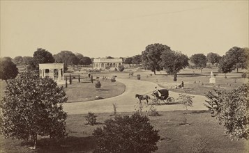 The Wingfield Park, Lucknow; Samuel Bourne, English, 1834 - 1912, Lucknow, India; 1865 - 1866; Albumen silver print