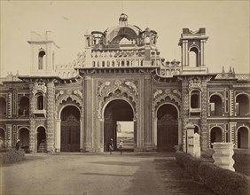 West Gate of the Kaisar Bach, Lucknow; Samuel Bourne, English, 1834 - 1912, Lucknow, India; 1865 - 1866; Albumen silver print