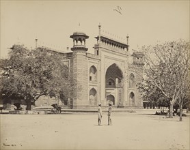Gate of the Taj, Agra; Samuel Bourne, English, 1834 - 1912, Agra, India; 1865 - 1866; Albumen silver print