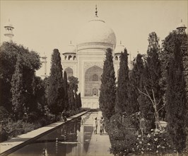The Taj, Agra; Samuel Bourne, English, 1834 - 1912, Agra, India; 1865 - 1866; Albumen silver print