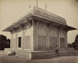 The Marble Cupola of the Mausoleum of Itmad-Ud-Daulah, Agra; Samuel Bourne, English, 1834 - 1912, Agra, India; 1866; Albumen