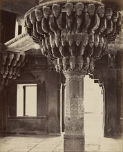 The Dewan-i-Kass, Futtehpore Sikri; Samuel Bourne, English, 1834 - 1912, Fatehpur Sikri, India; 1866; Albumen silver print