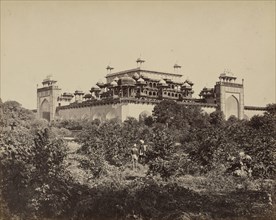 Mausoleum of Akbar, Secundra, near Agra; Samuel Bourne, English, 1834 - 1912, Sikandra, India; 1866; Albumen silver print
