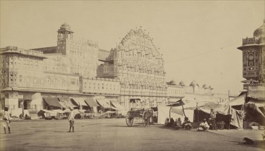 The Howa Mahal or Palace of the Wind, Jeypore; Bourne & Shepherd, English, founded 1863, Jaipur, India; about 1863 - 1874