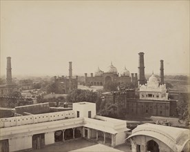 Palace in the Fort at Lahore, Punjab; Samuel Bourne, English, 1834 - 1912, Lahore, Pakistan; about 1864; Albumen silver print